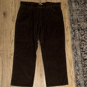 LL Bean Men's Brown Corduroy Pants 42x30 Y2K